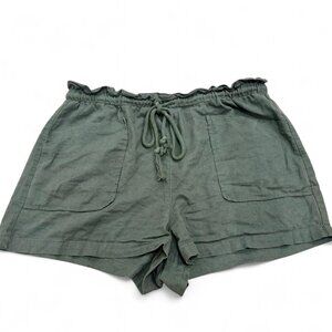 Universal Thread Green Linen Shorts